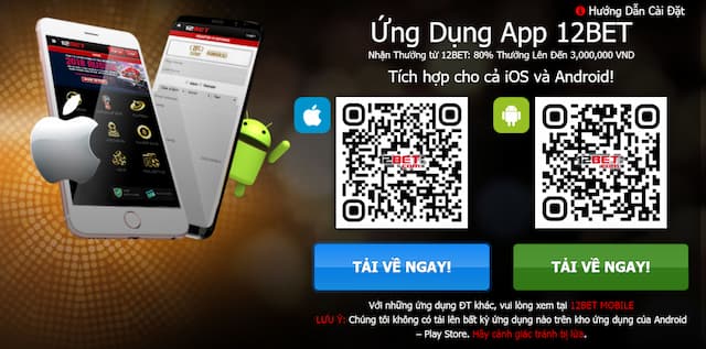 Tải app 12bet Android